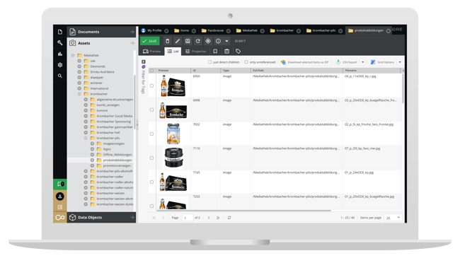 The Krombacher Media Library – A Central Data Pool for All Assets